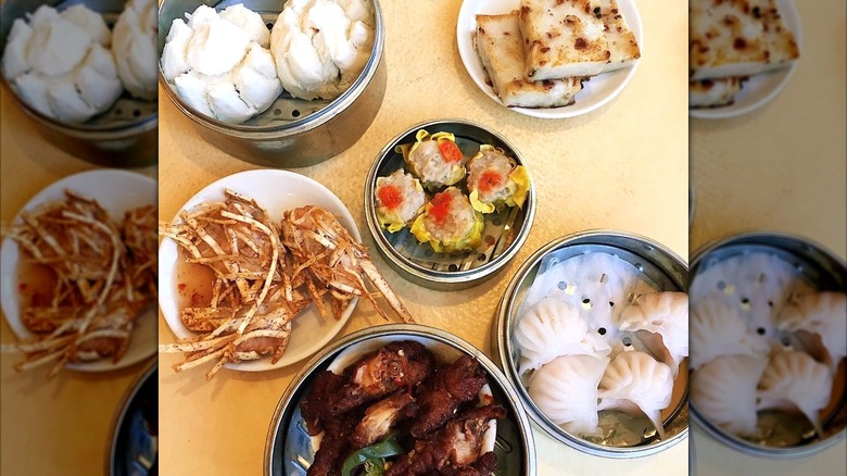 Spread of dim sum from Canton House