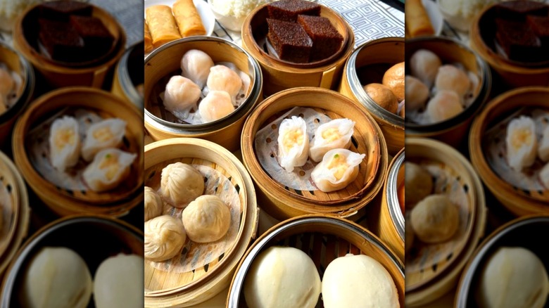 Spread of dim sum from Triple Crown Restaurant
