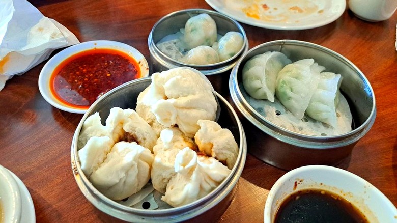 Dim sum spread from Wong's Chopsticks