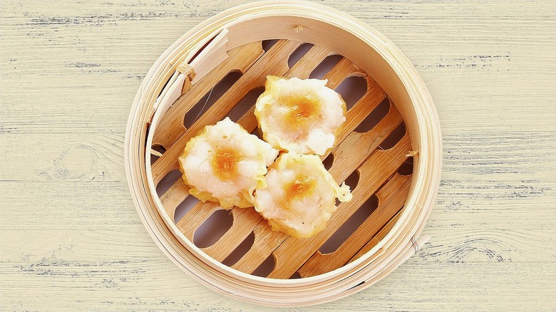 Dumplings from North Garden Restaurant and Lounge in a basket