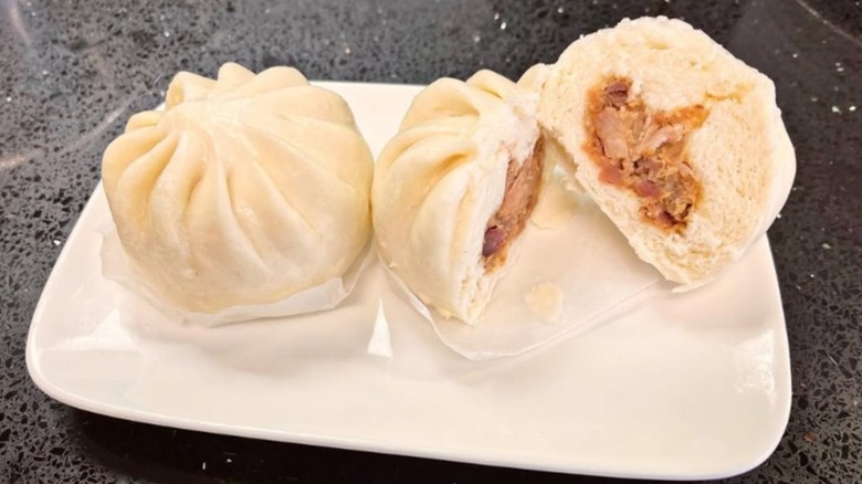 Dim sum buns on a plate from Cafe Dim Sum