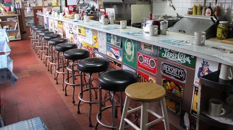 Counter seating at Galley Diner