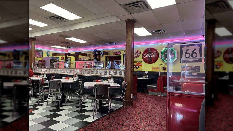 Dining area of Sherri's Diner