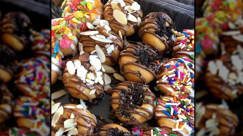 Assortment of mini donuts from Yummy's Mini Donuts and Ice Cream