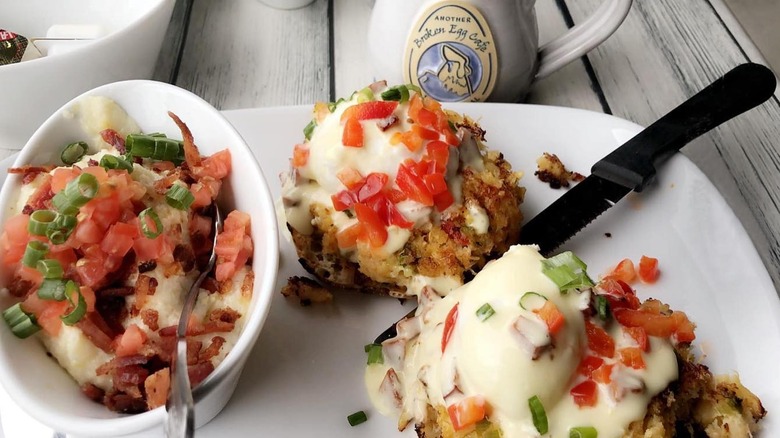 The Crab Cake Benedict at Another Broken Egg Cafe