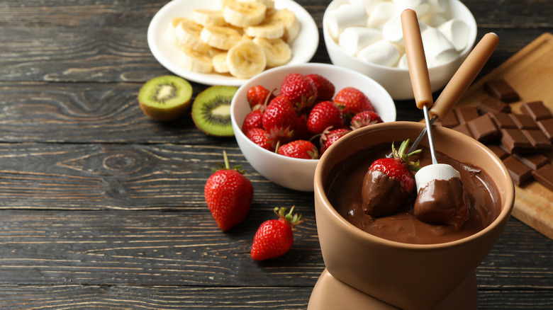 Strawberry dipped in chocolate
