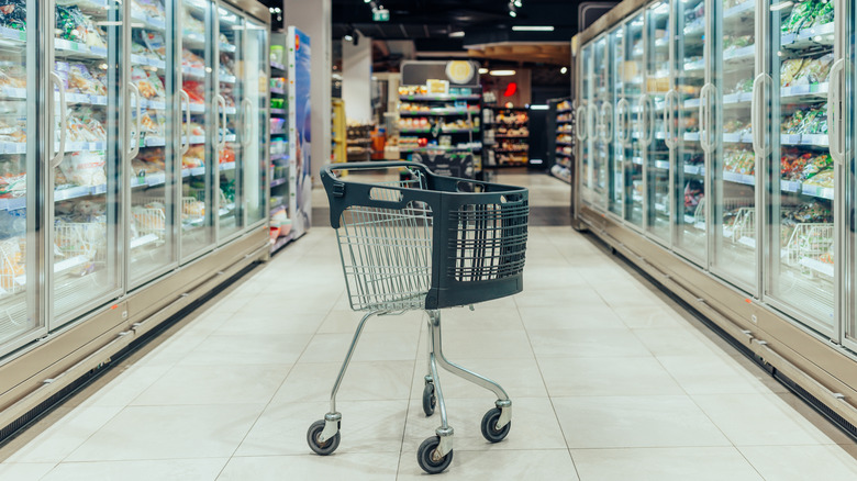 TV steak dinner on a kitchen towel