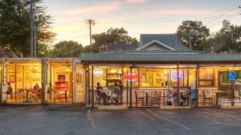 Exterior of The Root Cafe in downtown Little Rock