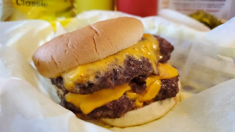 A burger from Bud's Cafe & Bar