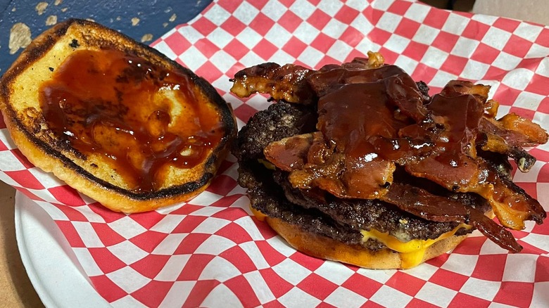 A burger from Buster's Burger Joint