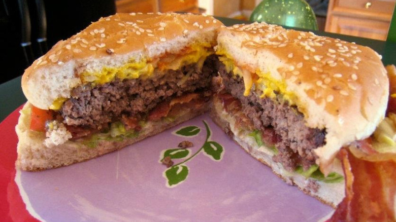 A burger from Sunshine General Store