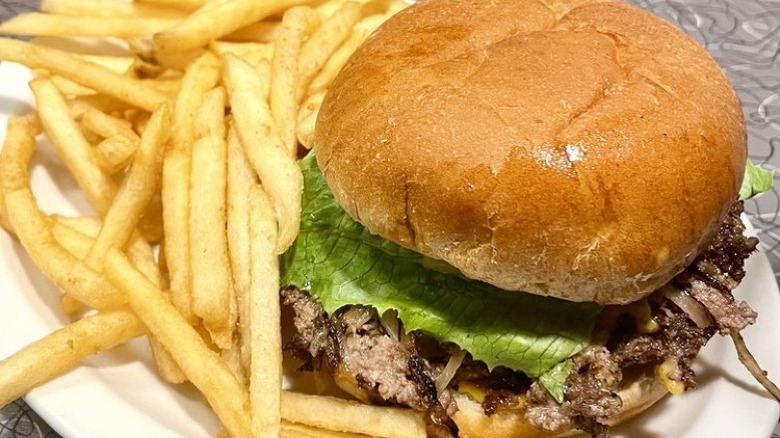 A burger and fries from Town Topic