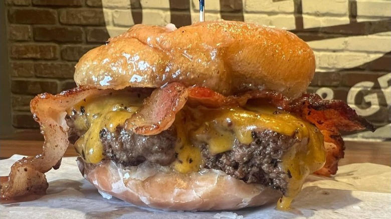 A burger from Stella's Bar & Grill