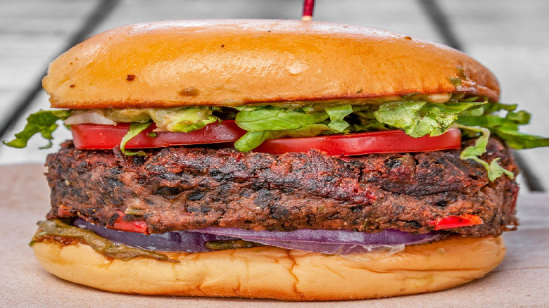 A burger from Al's Burger Shack