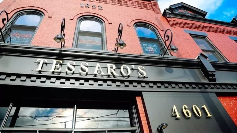 The Tessaro's restaurant storefront