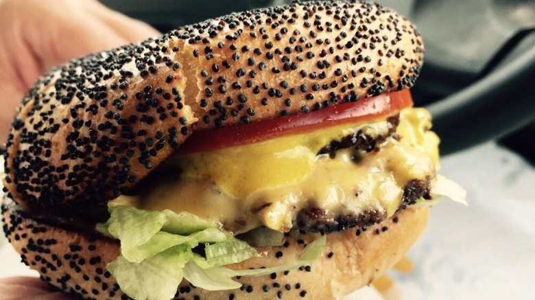 A burger from Keller's Drive-In