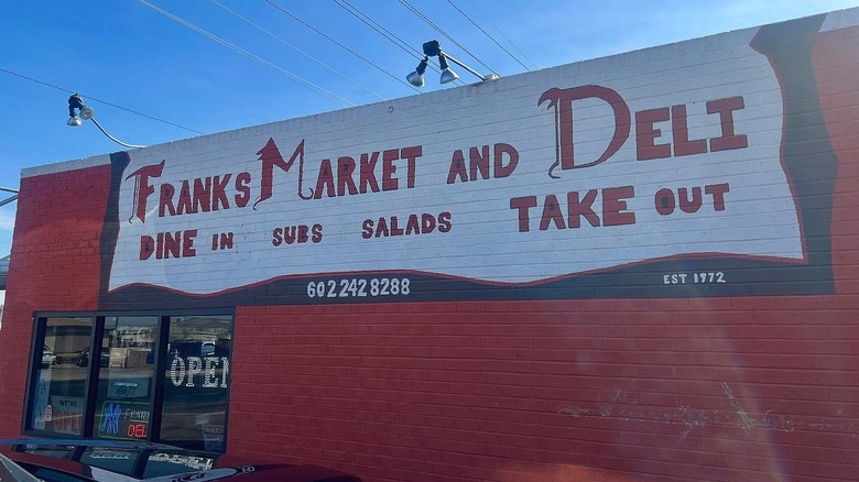 Exterior of Frank's Deli