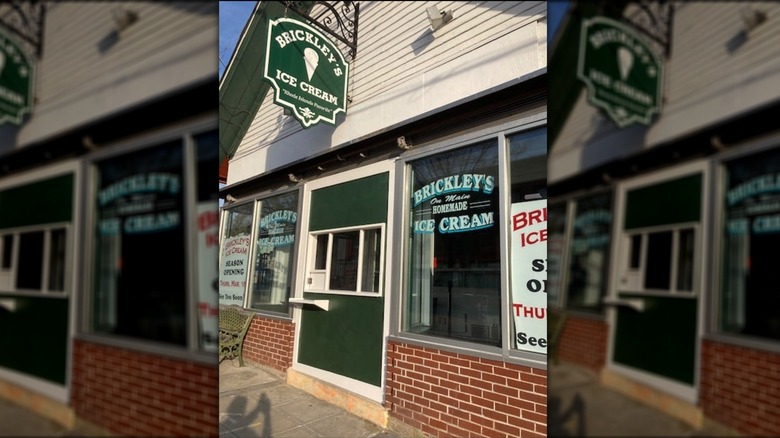 Exterior of Brickley's Ice Cream