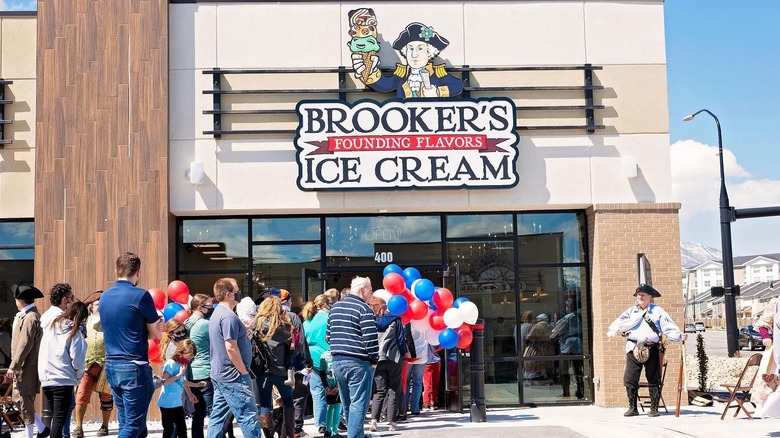 Exterior of a Brooker's Founding Flavors Ice Cream