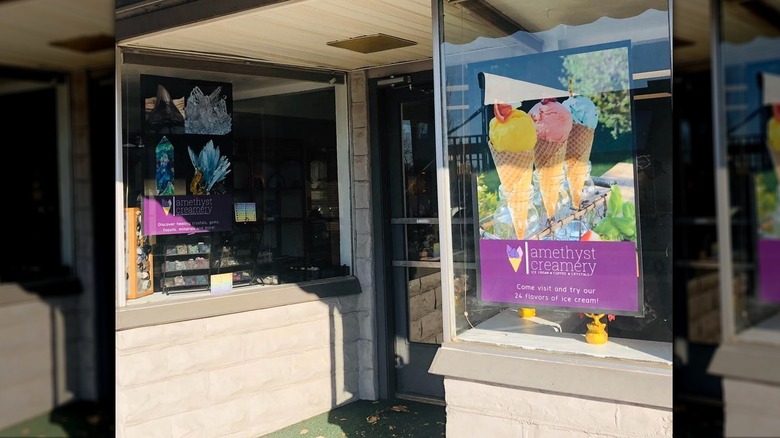 Entrance to Amethyst Creamery