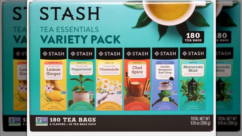 Stash Tea Essentials variety box.