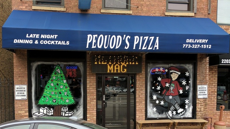 exterior shot of Pequod's Pizzeria location