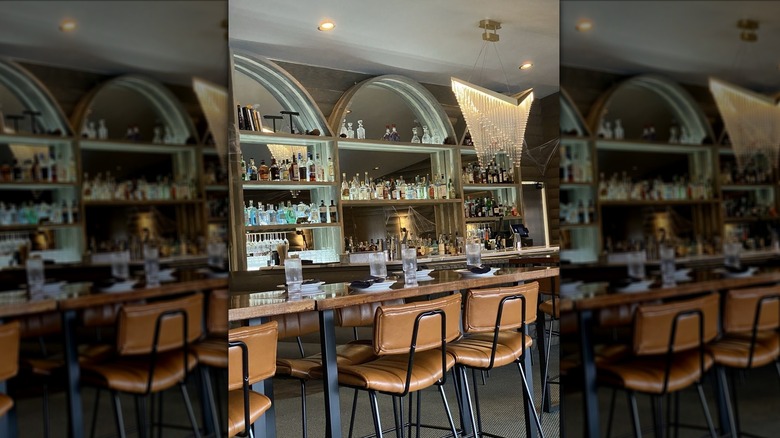 Bar area inside Alaskana Social Club