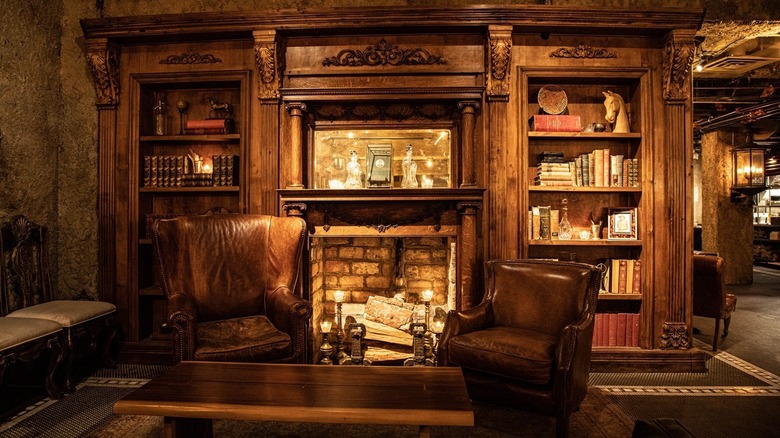 Seating area inside Rough Rider