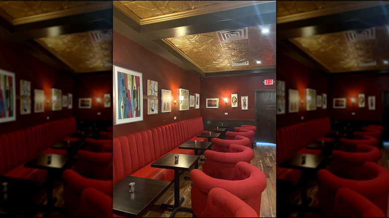 Seating area inside 1928 Cocktail Club