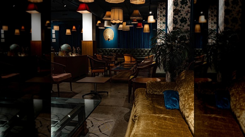 Seating areas inside Hello, Marjorie