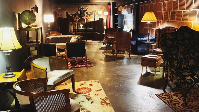 Seating areas inside The Principal's Office