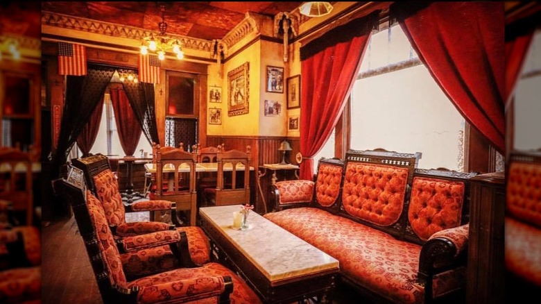 Seating area inside Bible Club