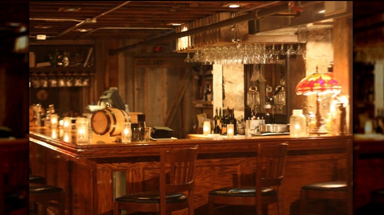 Bar area inside Bline Lion