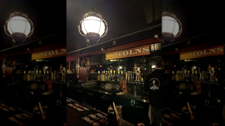 Bar area inside Lincolns