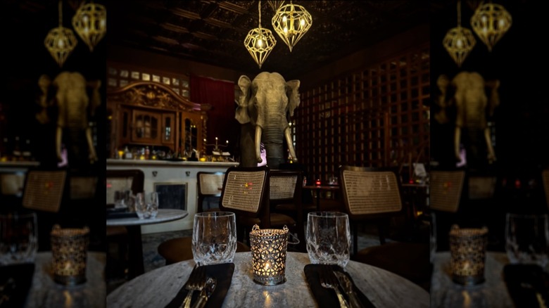 Interior of (unlisted), including the giant elephant