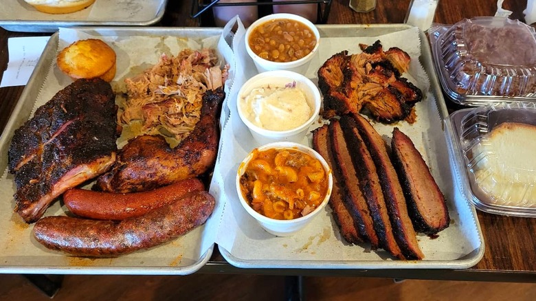 A spread from Big Ed's BBQ