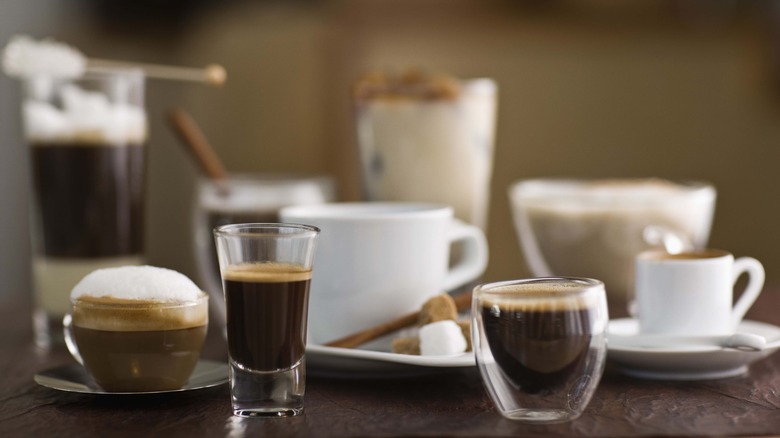 Various coffee products