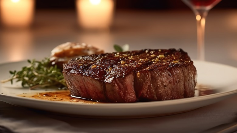 Steak on a plate