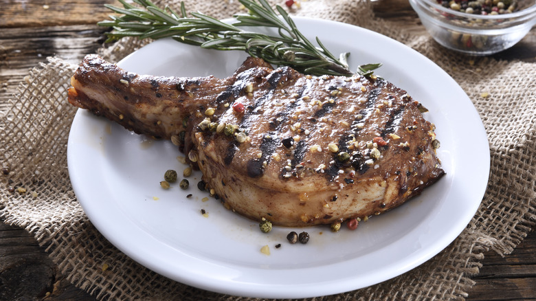 grilled pork chop