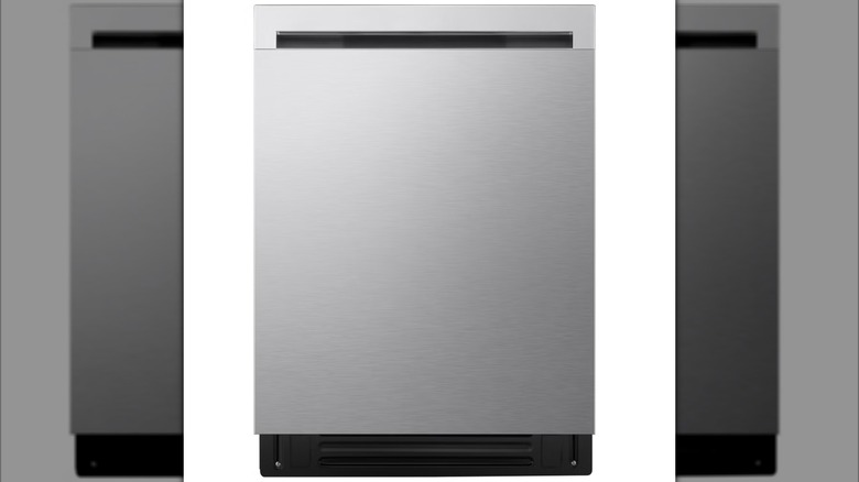 The LG FlushFit Top Control Dishwasher in stainless steel