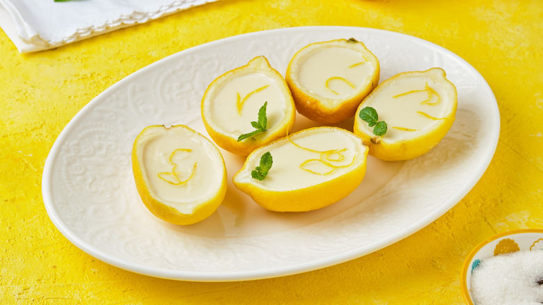 Lemon posset dessert