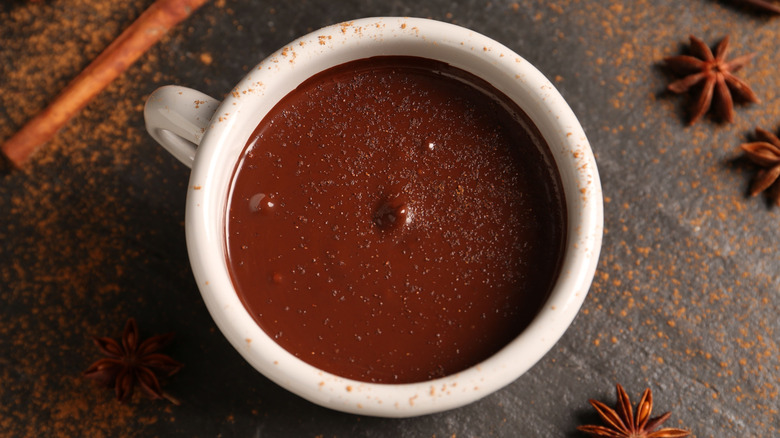 melted chocolate in bowl