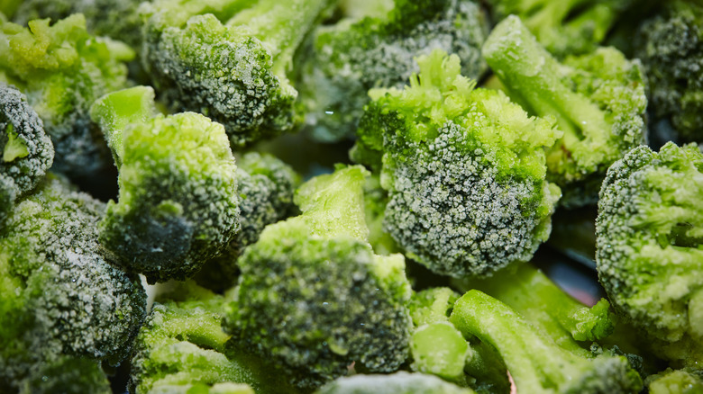 Frozen broccoli florets