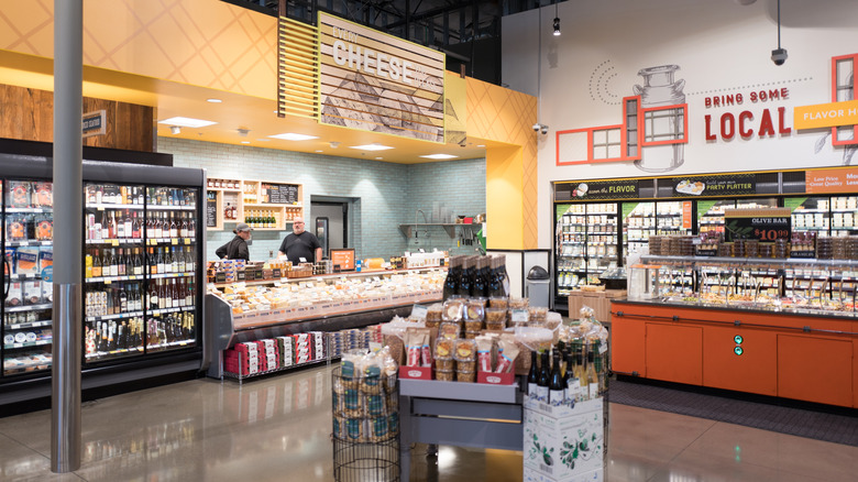 Cheese section at Whole Foods