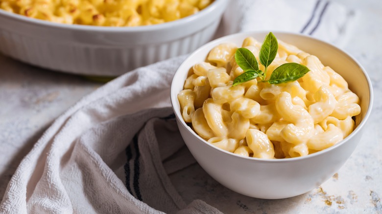 Bowl of mac and cheese