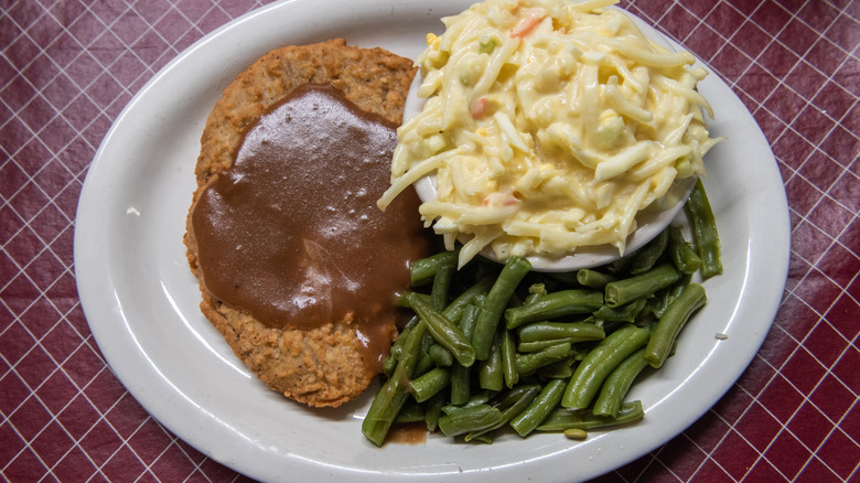Country-fried steak and brown gravy