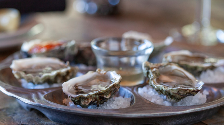 Oysters on the half shell