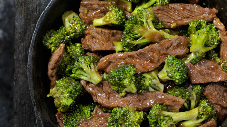 Beef and broccoli dish