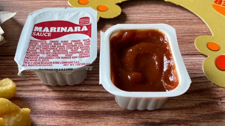 Burger King's Marinara dipping sauce