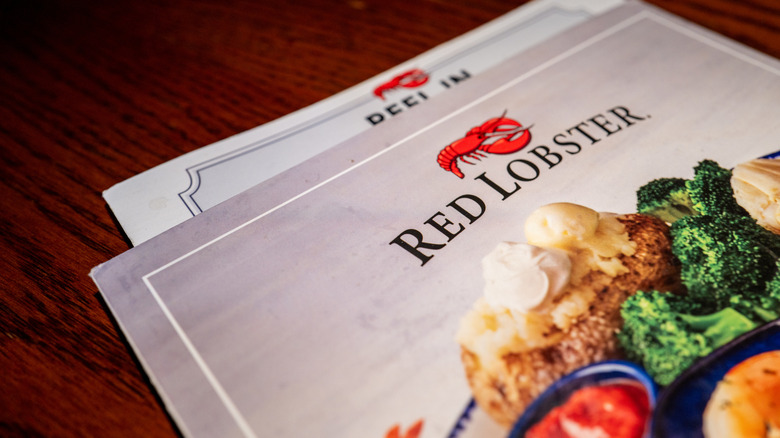 Red Lobster menu